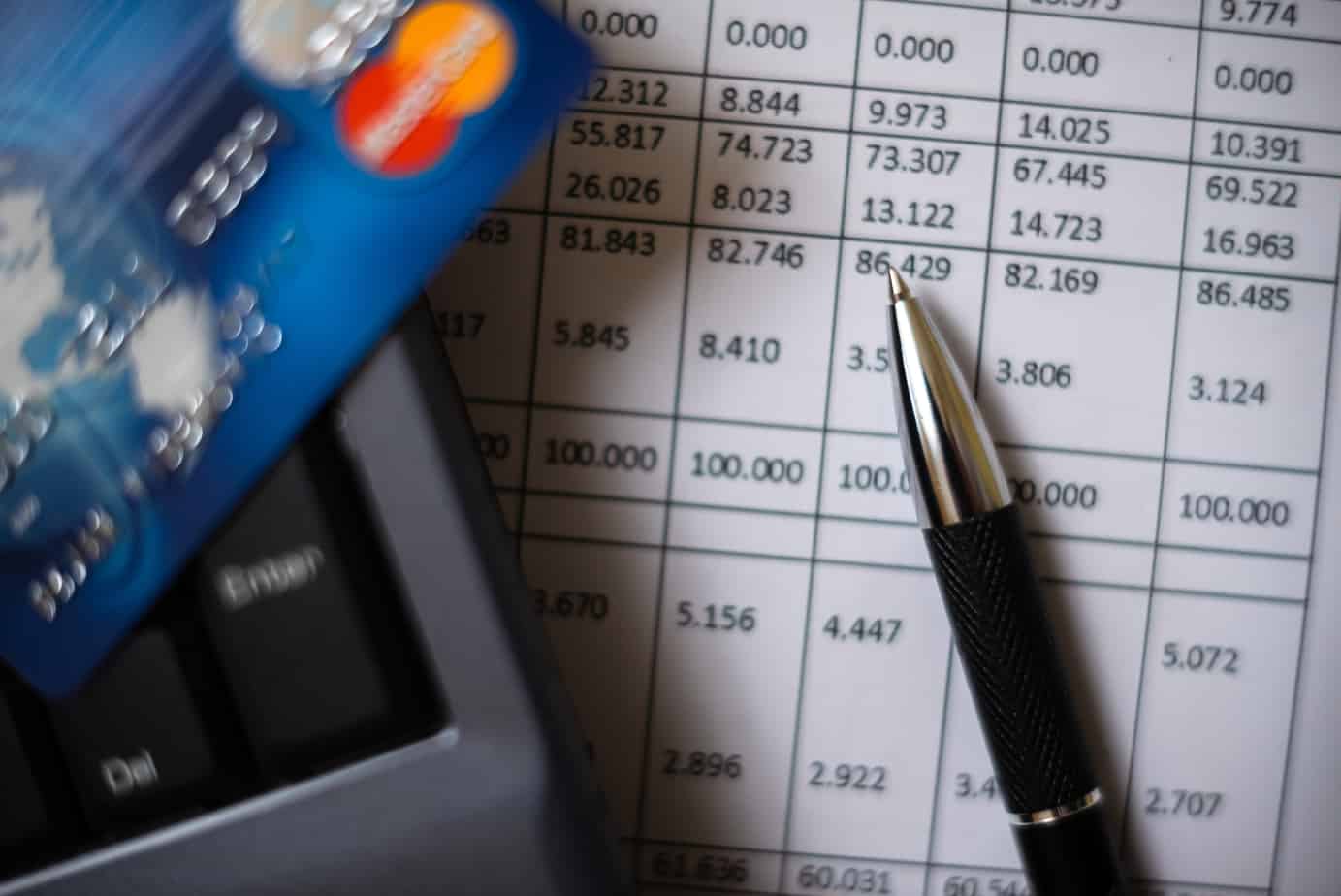 bank account report e commerce concept 209262477