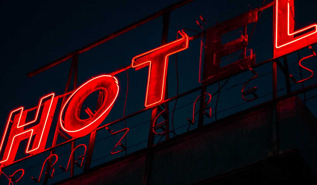 hotel damage damaged hotel billboard