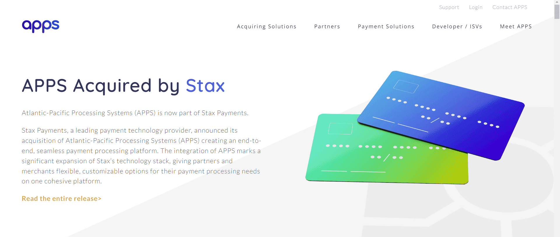 Stax Payments Enhances Its Payment Ecosystem With APPS Acquisition
