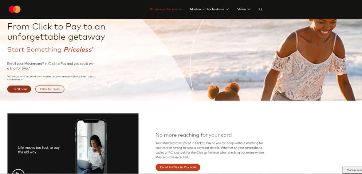click to pay mastercard