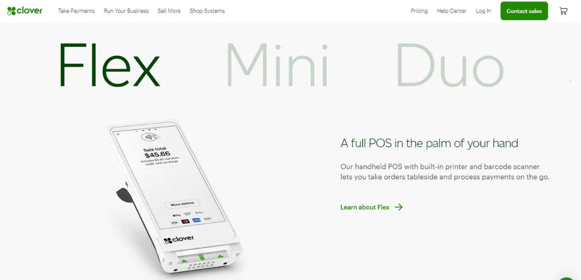 Retail POS Systems Clover