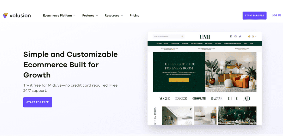 top Shopping Cart Software Solutions - Volusion
