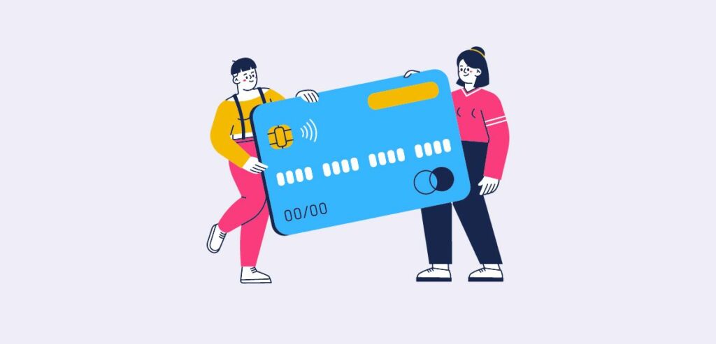 people holding credit card
