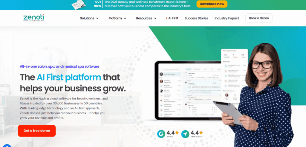 best salon booking software - Zenoti