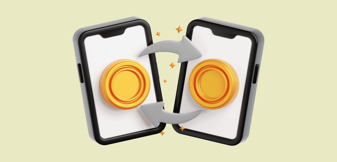 Mobile payment exchange illustration for Host Merchant Services SEO.