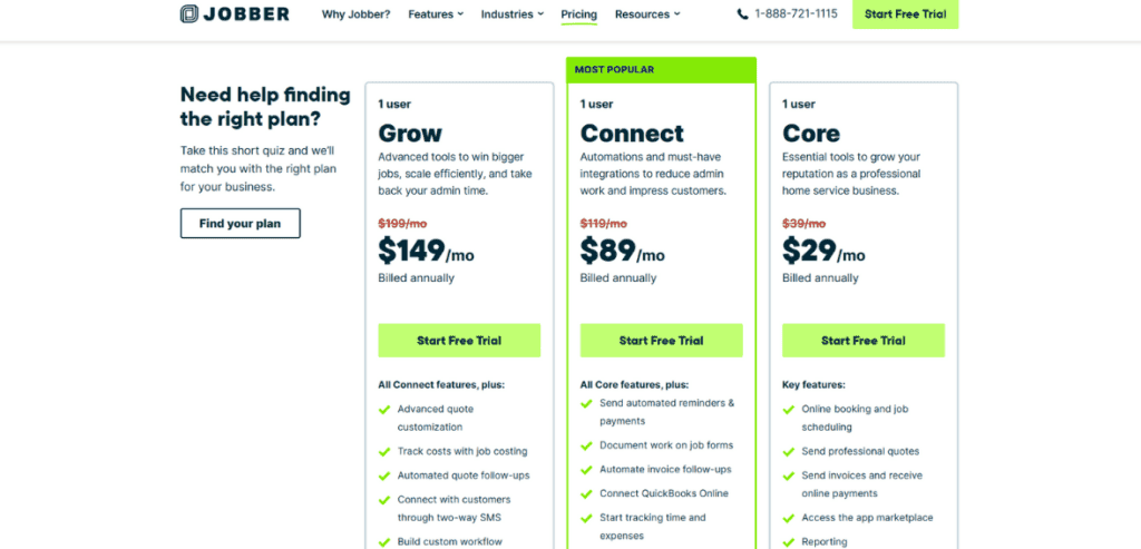 Jobber Pricing Plans 1024x493 1