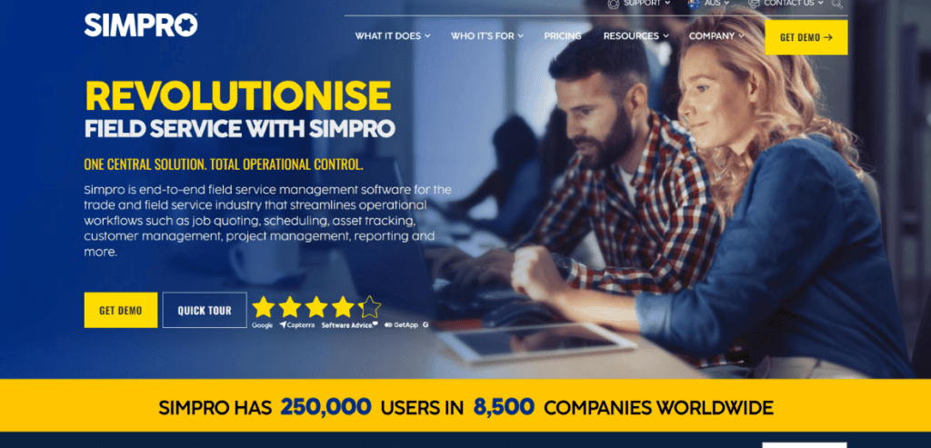 ServiceTitan Alternatives in 2025 SimPro 1024x493 2 ServiceTitan Alternatives in 2025 SimPro 1024x493 2