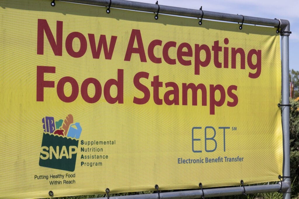 snap and ebt accepted here sign snap and food stamps provide nutrition benefits to help the budgets of disadvantaged families 182497833 1024x682 1