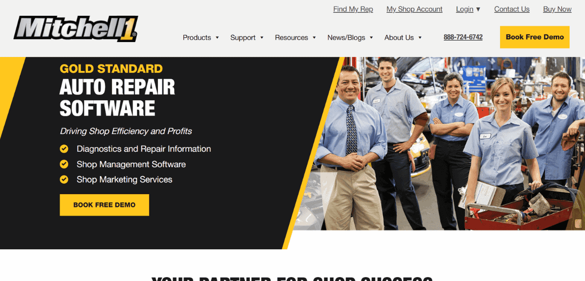 Auto repair shop management software for efficient diagnostics and marketing.
