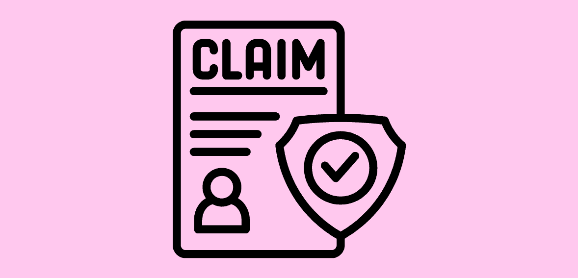 Claim submission document with secure protection icon for Host Merchant Services.