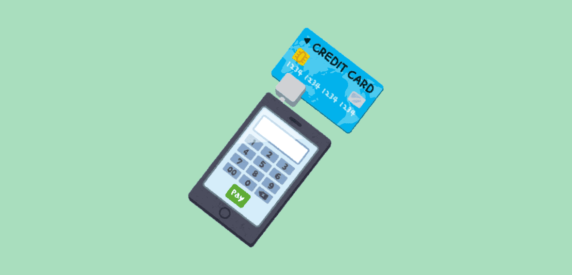 Contactless payment with credit card on mobile device for Host Merchant Services.