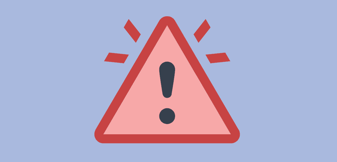 Secure payment processing icon for Host Merchant Services showing a warning triangle with an exclamation mark.