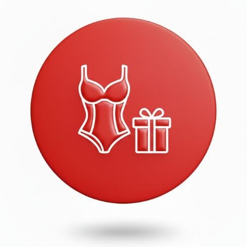 Lingerie and gift box icon representing rewards or promotions in payment solutions.