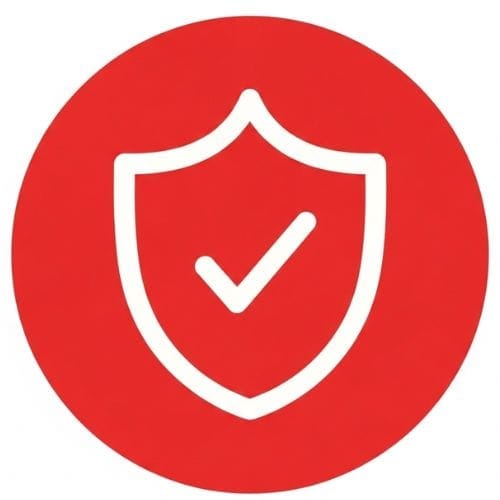 Secure payment shield icon for merchant services and credit card processing.