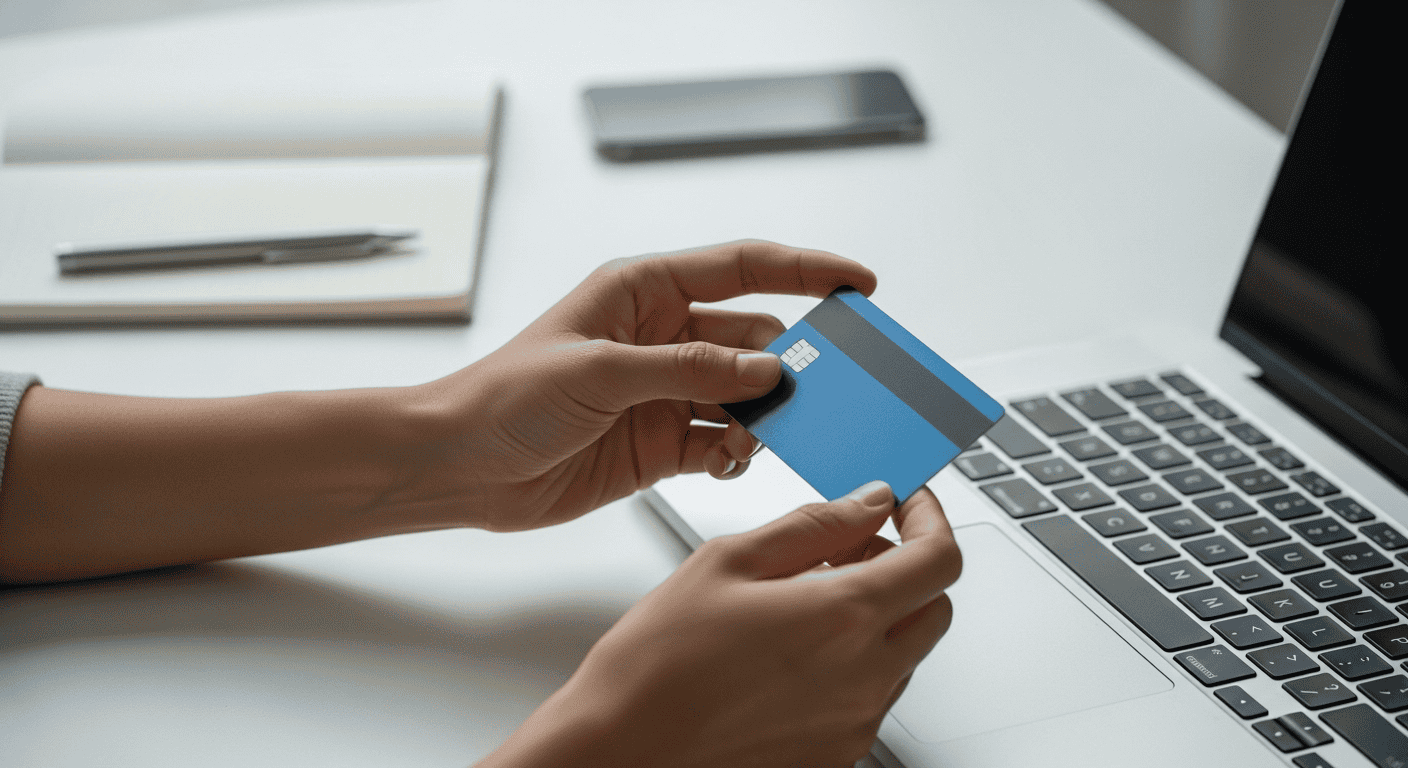 Contactless credit card payment for business transactions.