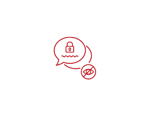 Secure online payment protection icon with lock and no fraud symbol.