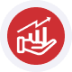 Dynamic financial growth chart showcasing payment processing solutions at Host Merchant Services.