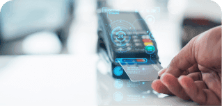 Secure mobile payment processing on a smartphone for small business merchants.