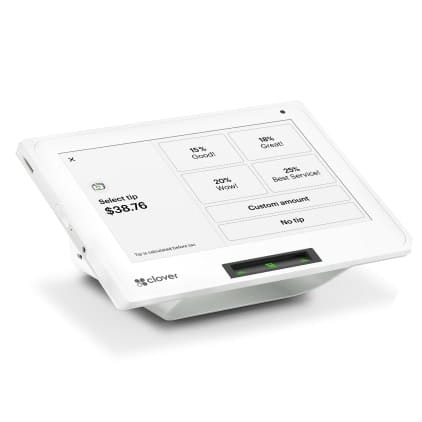 Contactless payment terminal for efficient merchant transactions and secure card processing.