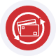 Red card terminal for secure mobile payment processing.