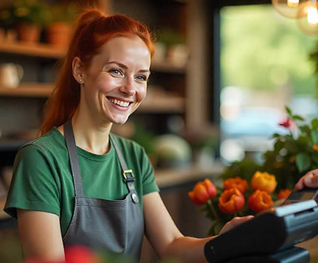 Point of sale merchant services for small businesses and retail shops.