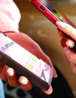 Mobile payment terminal contactless transaction device.