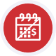 paymentprocessing icon14 Red credit card processing icon representing secure payment solutions.