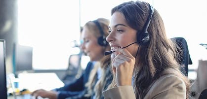 Customer support agents providing payment processing solutions at Host Merchant Services.