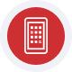 Mobile payment terminal device for merchant transactions.