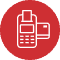 Mobile payment terminal showcasing secure merchant transaction capabilities.
