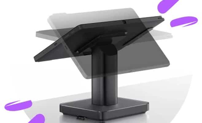 Touchscreen point of sale (POS) system for small businesses and retail merchants.