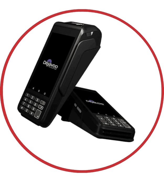 Mobile payment terminal for Host Merchant Services, secure credit card processing device.