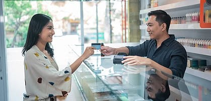 Flexible credit card payment processing for retail stores and small businesses.