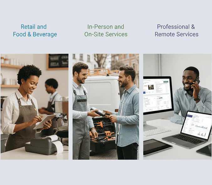 Secure payment processing for retail, on-site, and remote services by Host Merchant Services.