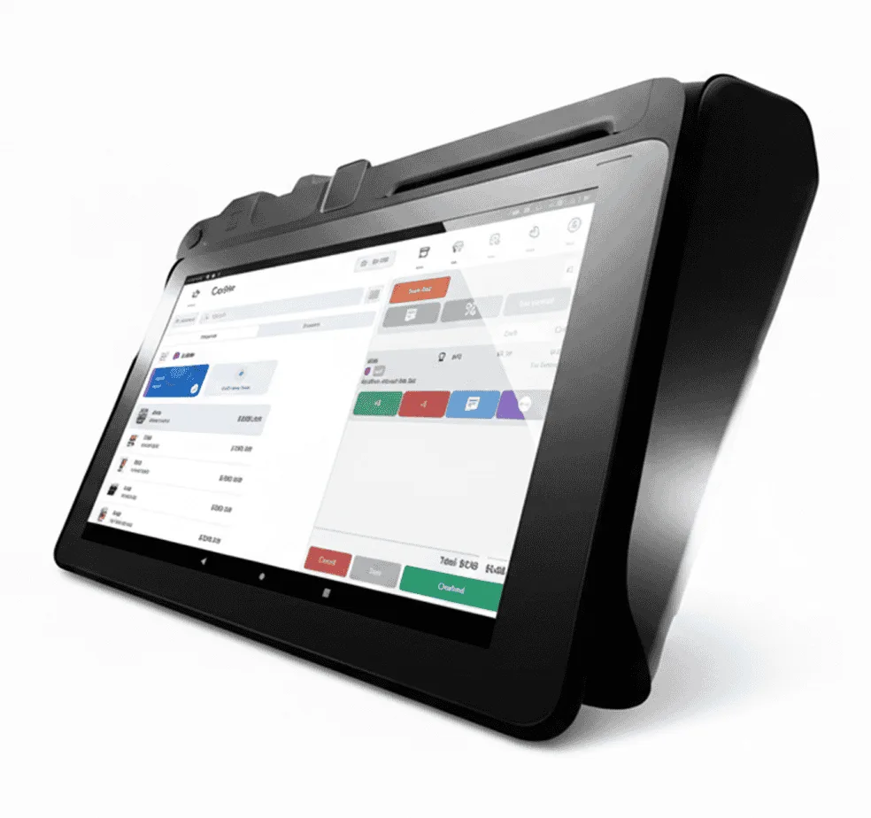 Contactless payment POS terminal for merchant transactions.