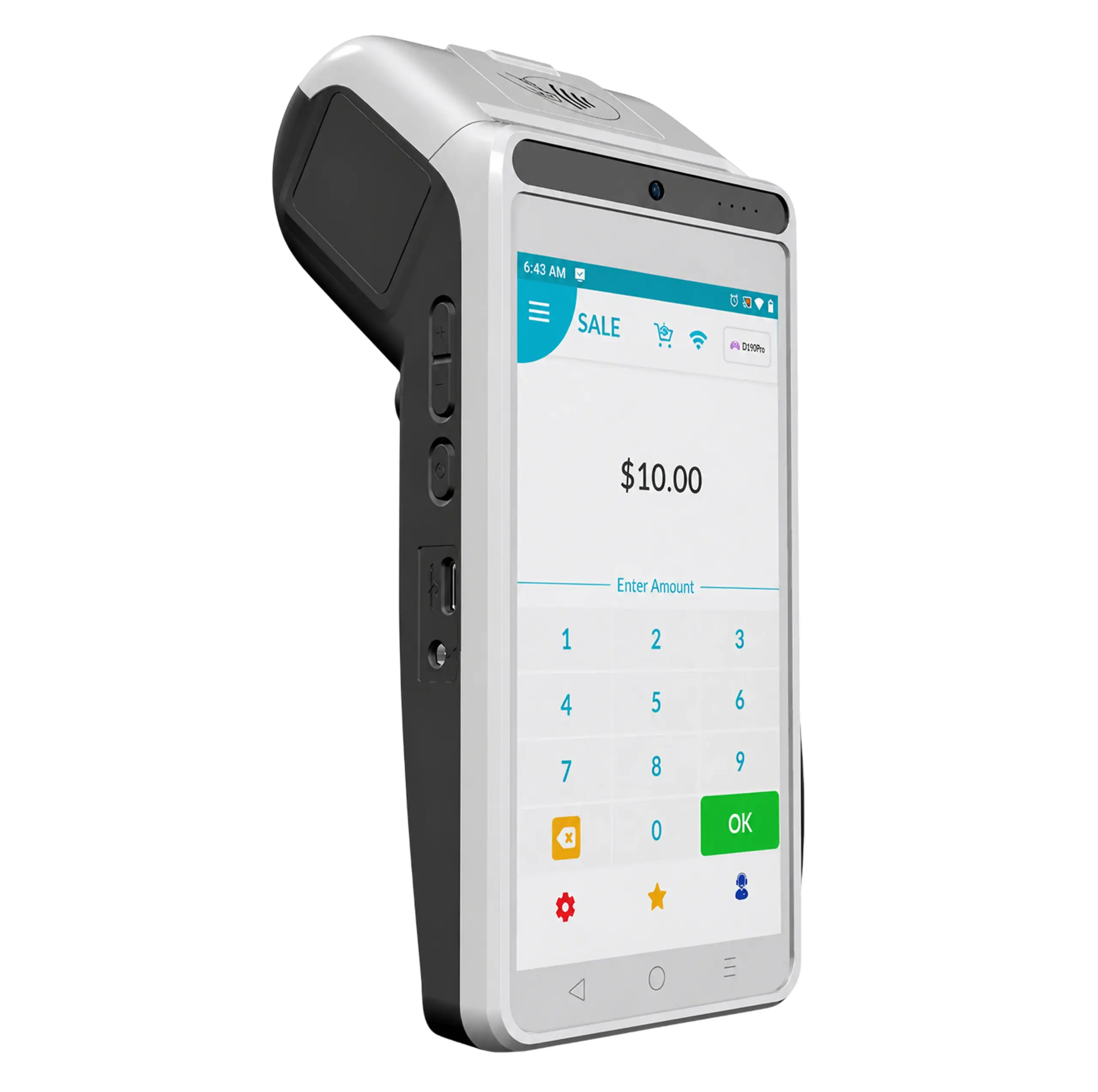 Dejavoo QD2 countertop payment terminal supporting secure PIN debit payments, refunds, and transaction voids