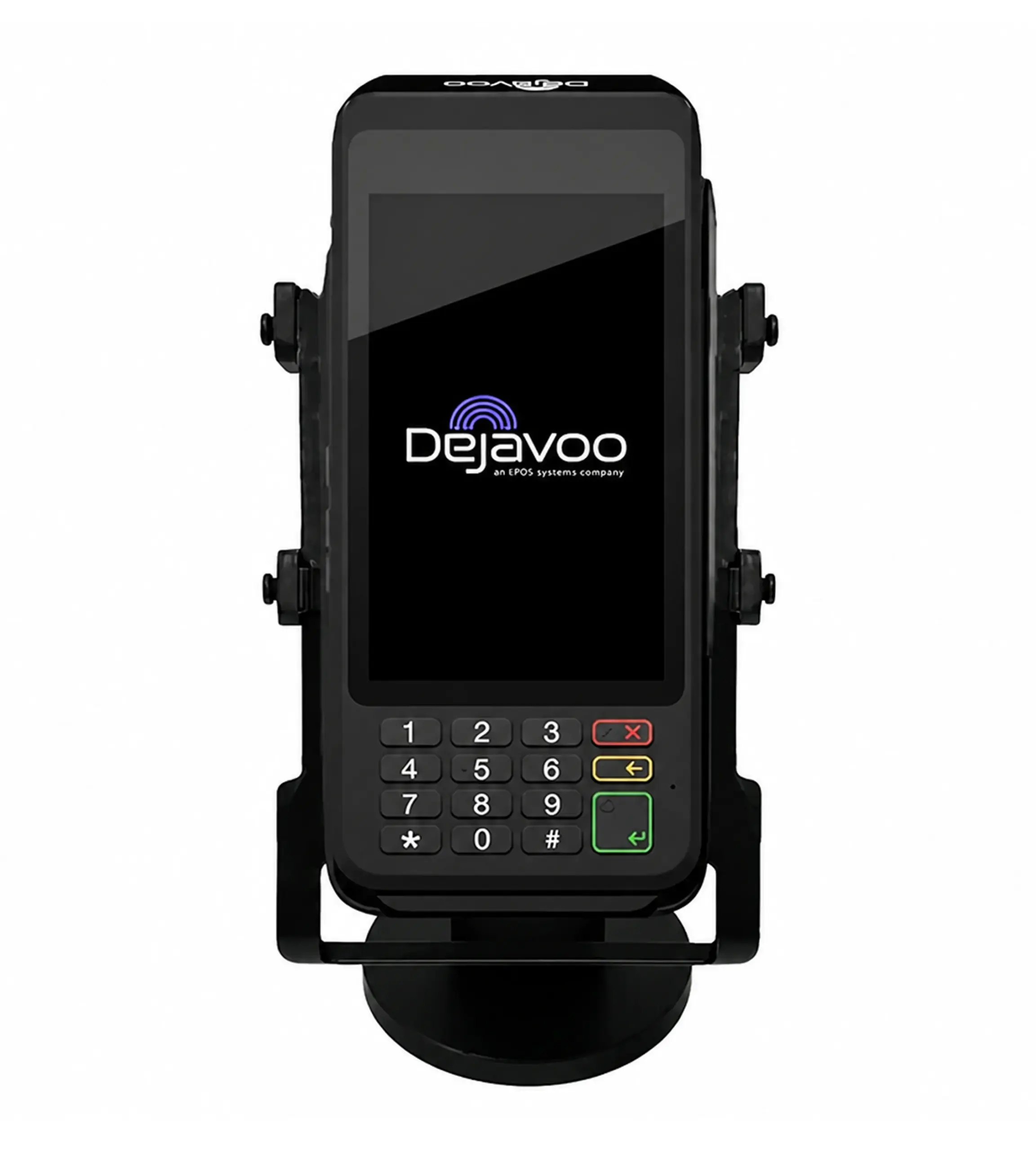 Dejavoo P1 PIN pad payment terminal supporting credit card sales, refunds, voids, and transaction management