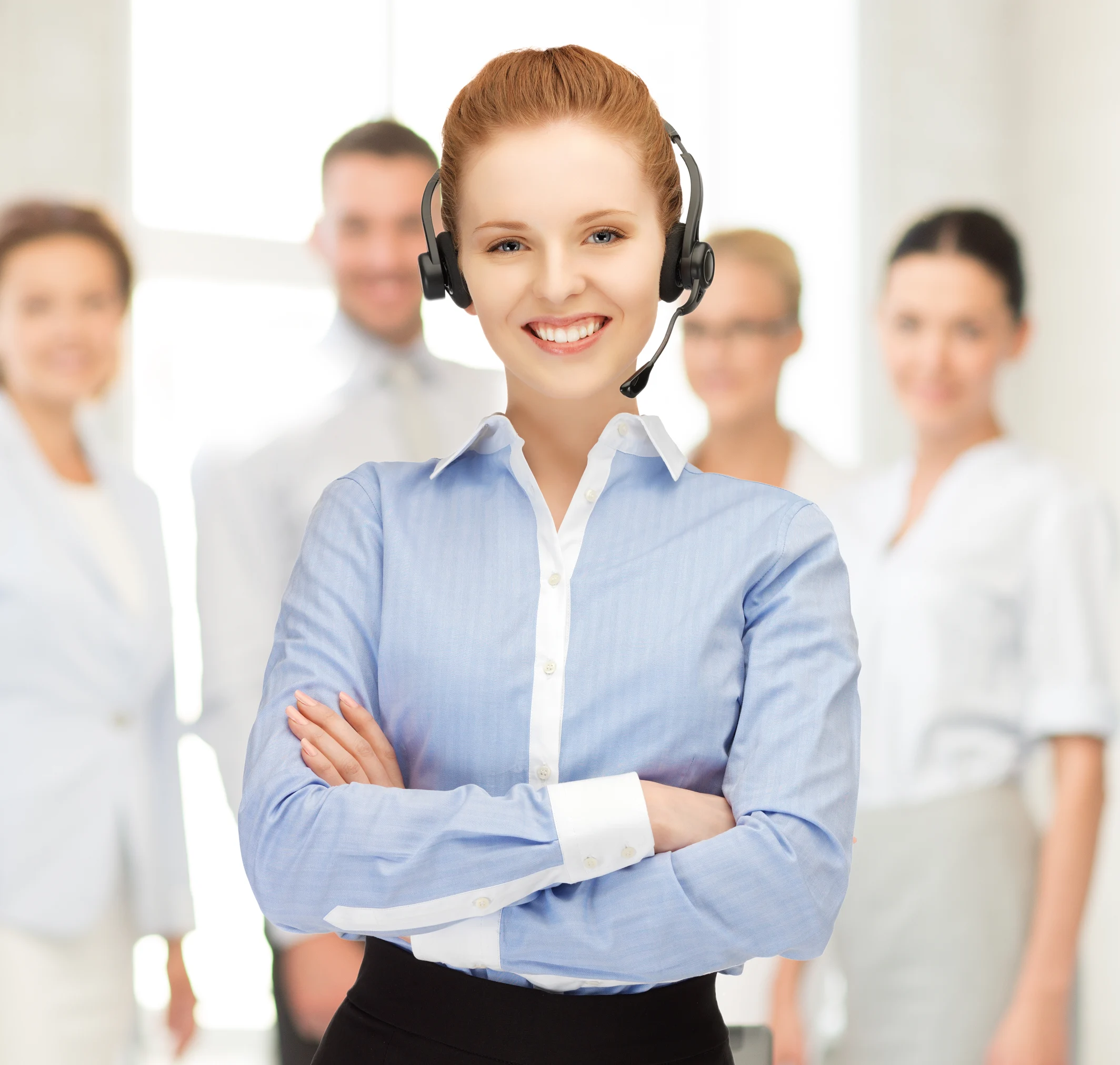 Customer support representative assisting merchants with PAX A6650 handheld SmartPOS terminal questions