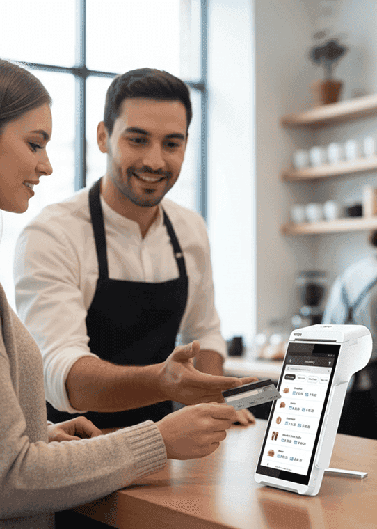 Contactless payment solutions for small businesses, shop POS systems by Host Merchant Services.