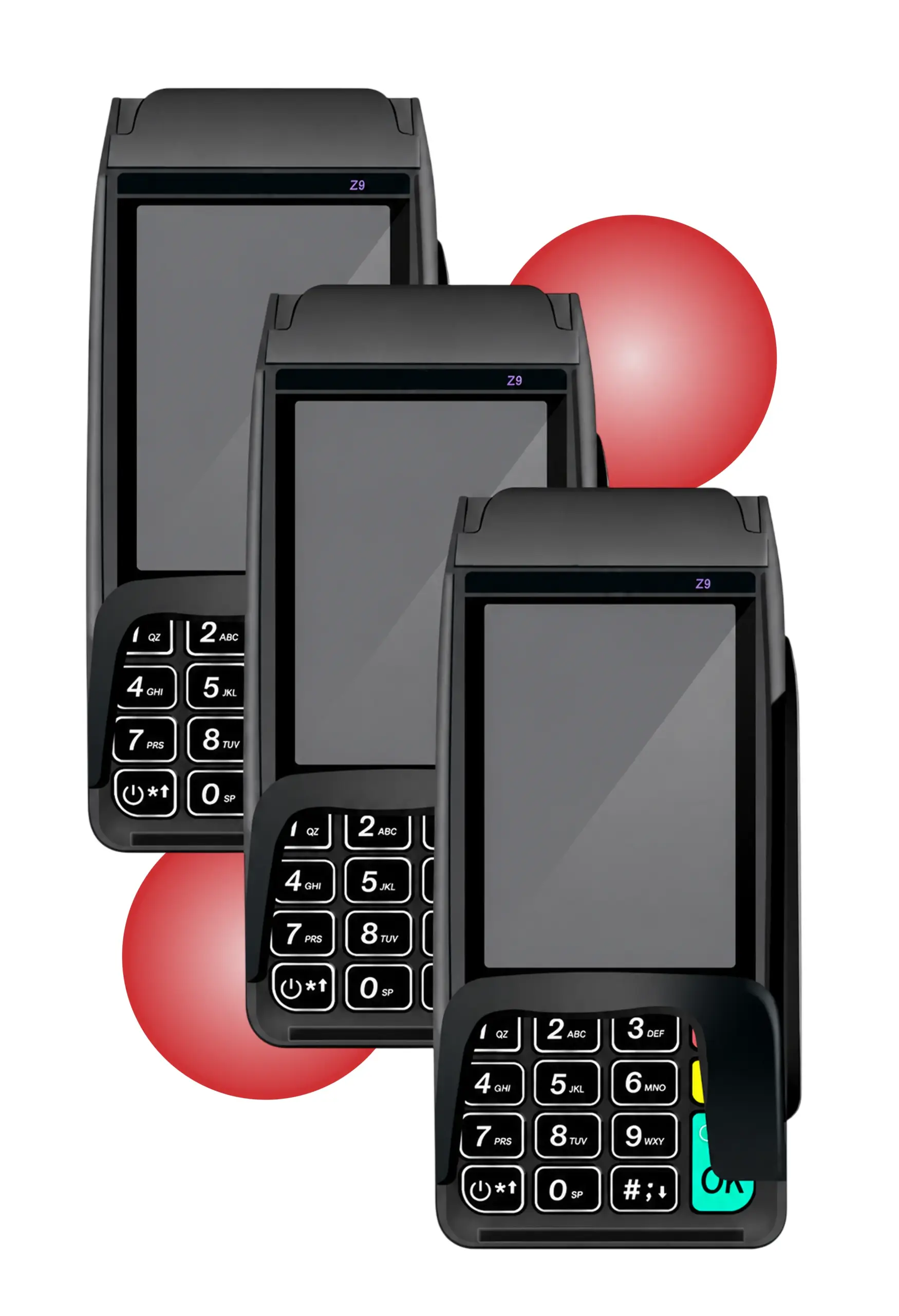 Dejavoo Z9 wireless payment terminal supporting secure PIN debit payments, refunds, and transaction voids