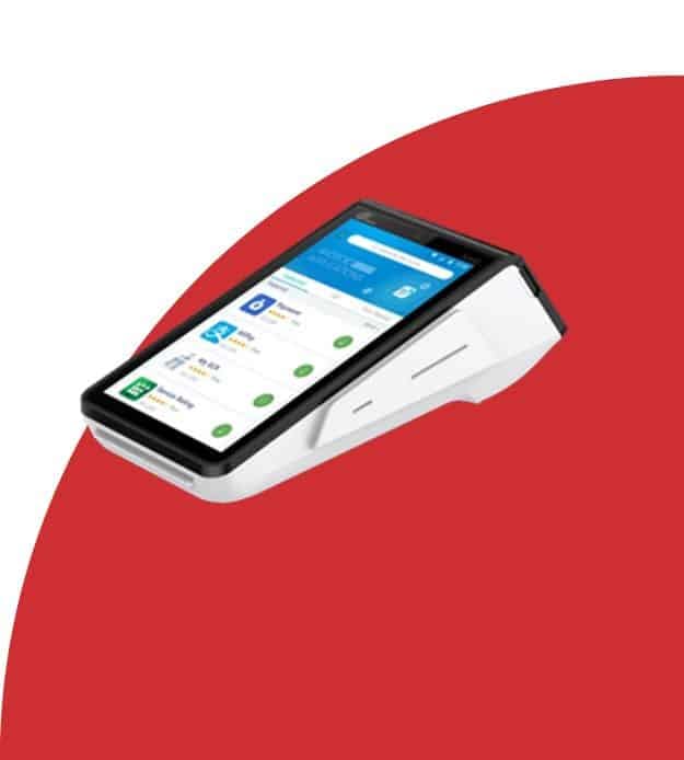 Mobile credit card terminal for Host Merchant Services payment solutions.