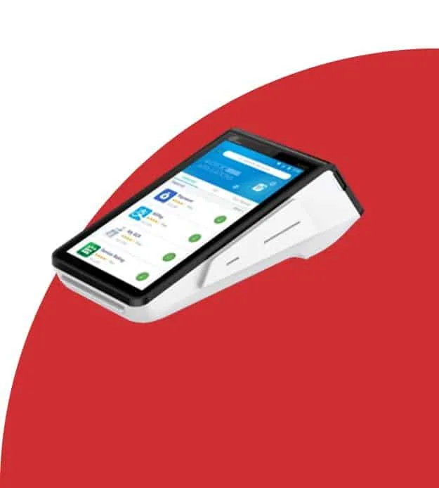 Mobile credit card terminal for Host Merchant Services payment solutions.