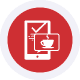 Mobile payment terminal for secure card transactions.
