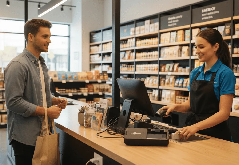 Fast, secure payment processing with Host Merchant Services in retail stores.