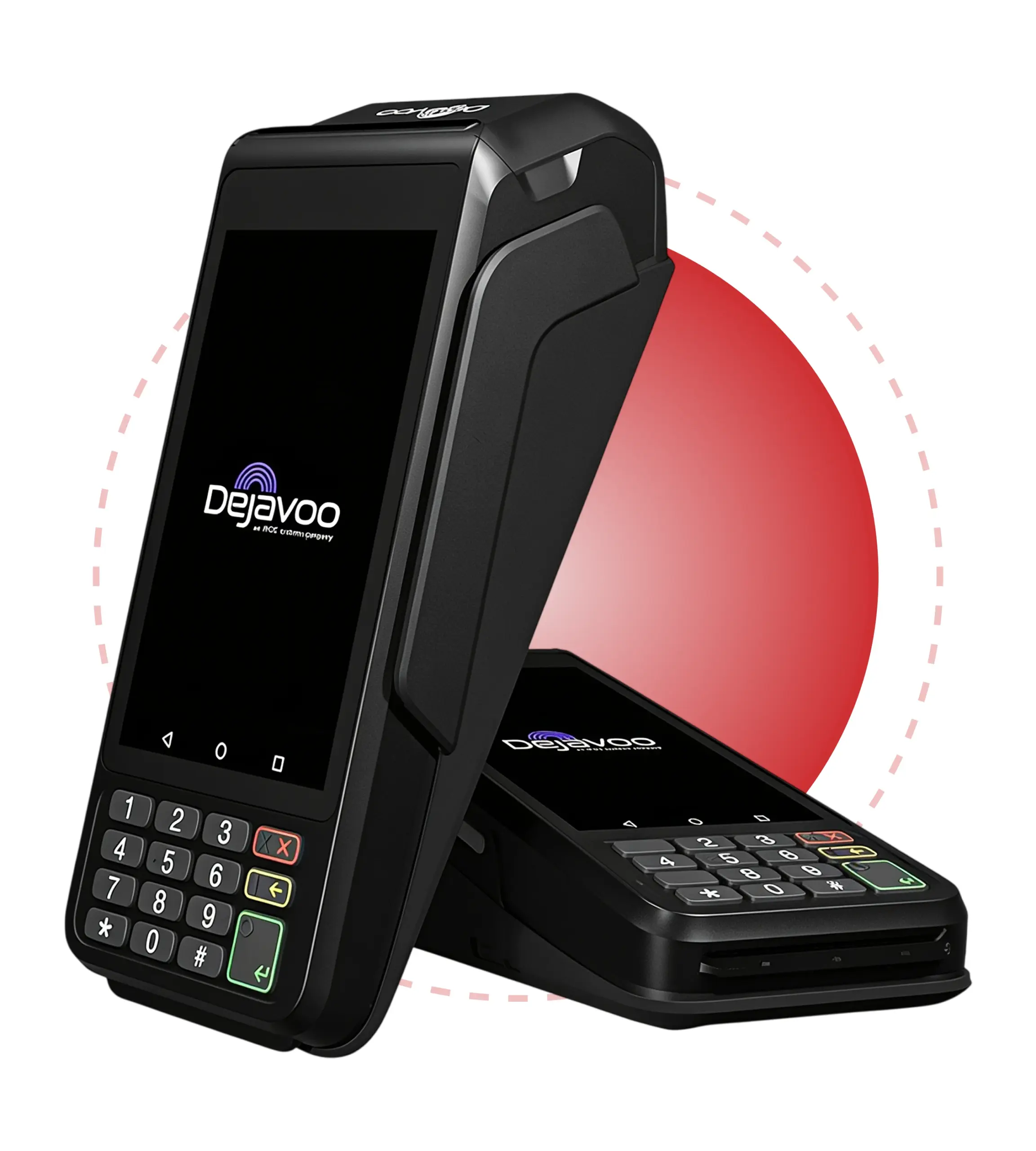 Dejavoo P1 PIN pad payment terminal with color display, physical keypad, and secure connectivity