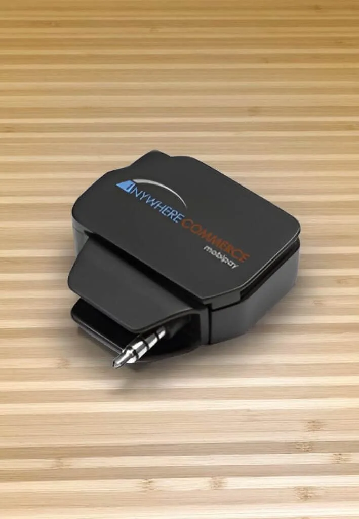 Mobile credit card reader for secure payment processing.