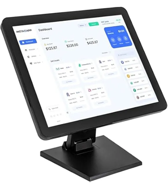 Point of sale terminal with payment processing software for merchants.