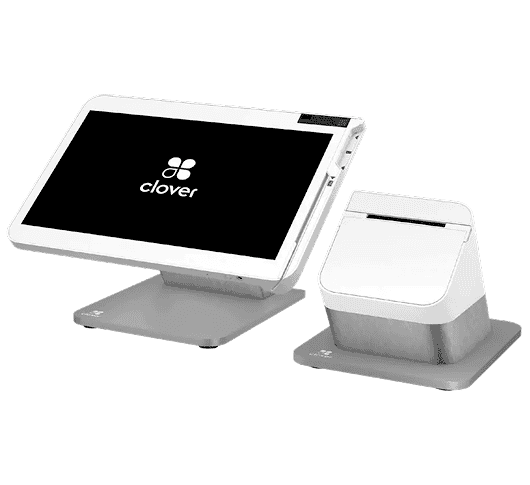 Touchscreen POS system for small business payment processing at Host Merchant Services.