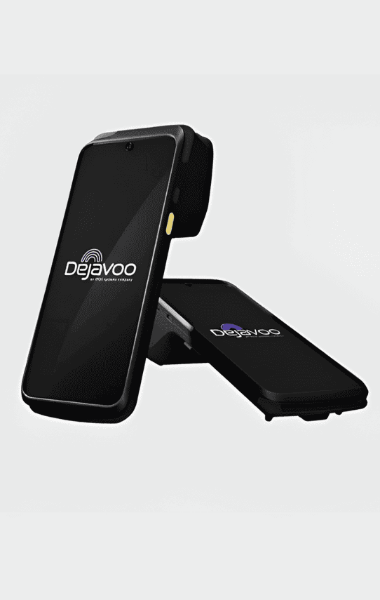 Contactless payment terminal by Dejavo for Host Merchant Services.