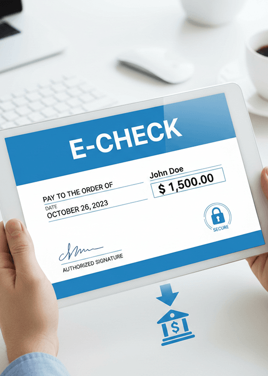 Ready to Add ACH eCheck